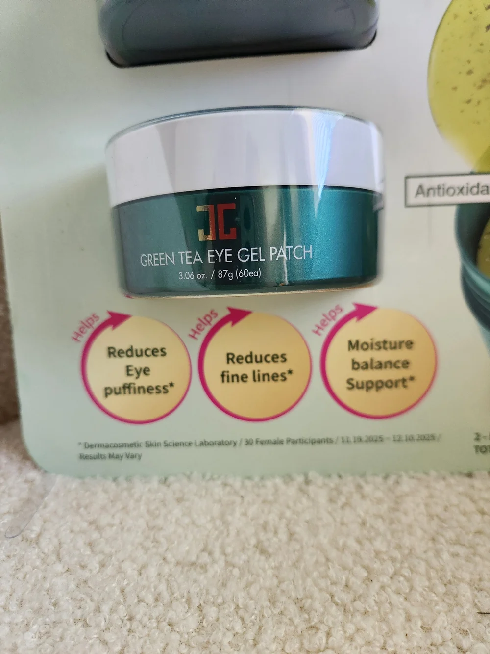 JayJun green tea eye gel patches 60 in each x2
